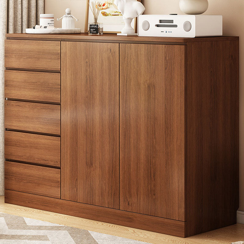 Modern Style Storage Chest Vertical Wooden Dresser with Drawers