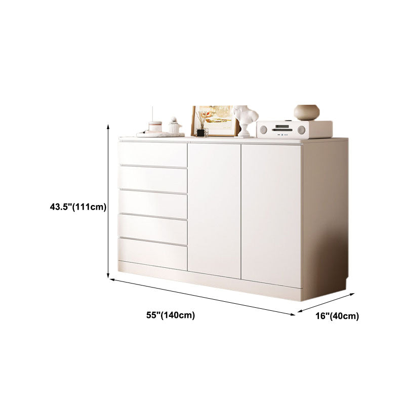 Modern Style Storage Chest Vertical Wooden Dresser with Drawers