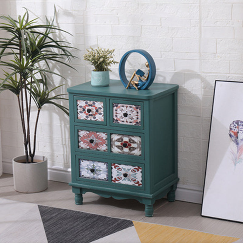 Traditional Style Solid Wood Storage Chest Vertical Dresser with Drawers