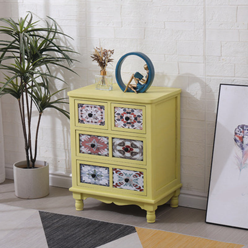 Traditional Style Solid Wood Storage Chest Vertical Dresser with Drawers