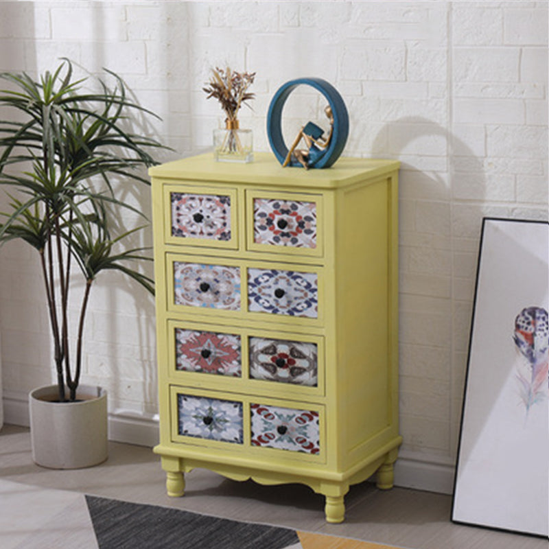 Traditional Style Solid Wood Storage Chest Vertical Dresser with Drawers