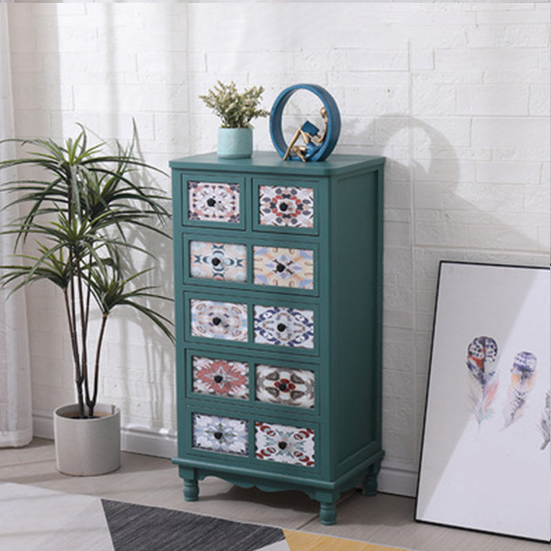 Traditional Style Solid Wood Storage Chest Vertical Dresser with Drawers