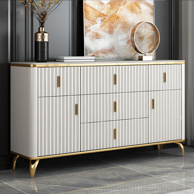 Modern Wood Storage Chest Dresser Horizontal Dresser for Bedroom