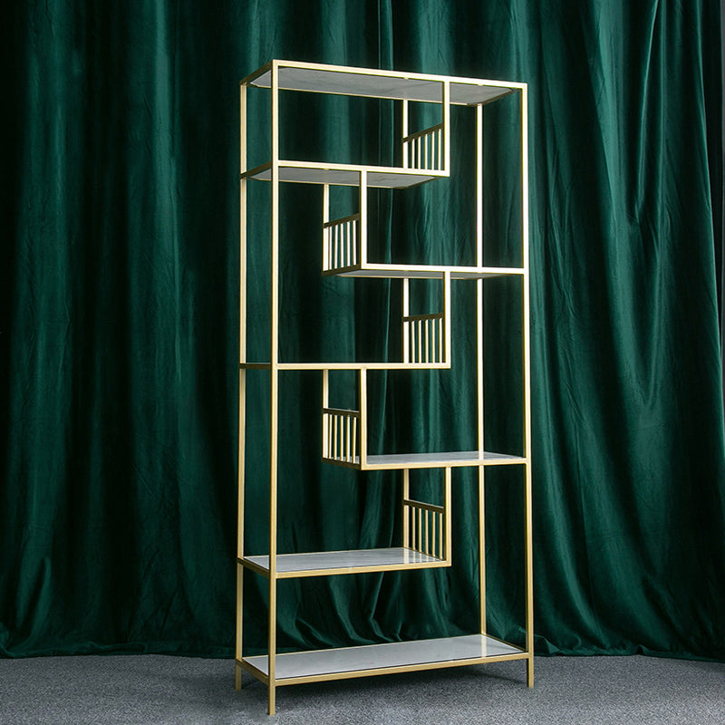 Etagere Modern Style Bookcase Metal Bookshelf for Home Office