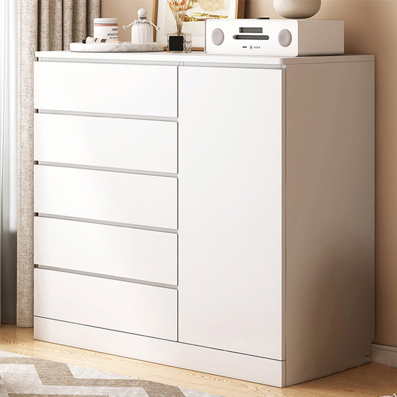 16" W Wooden Chest Modern Style Storage Chest Dresser with Drawers and Doors