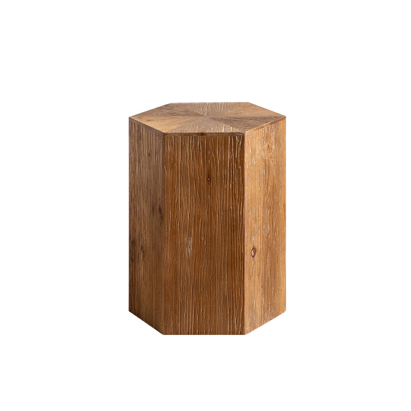 French Country Geometric Coffee or End Table Wood Coffee Table
