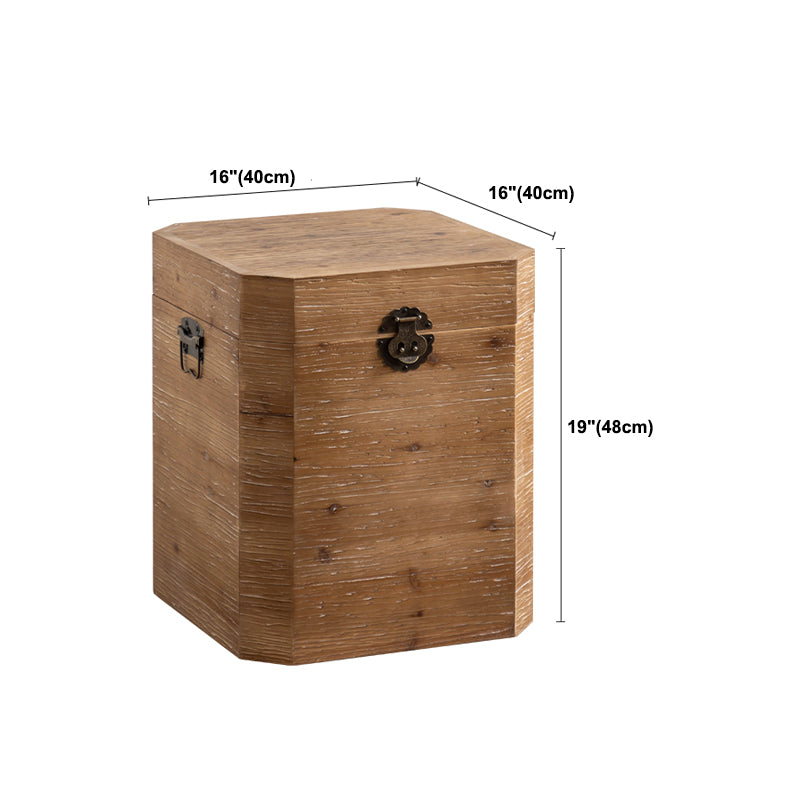 French Country Geometric Coffee or End Table Wood Coffee Table