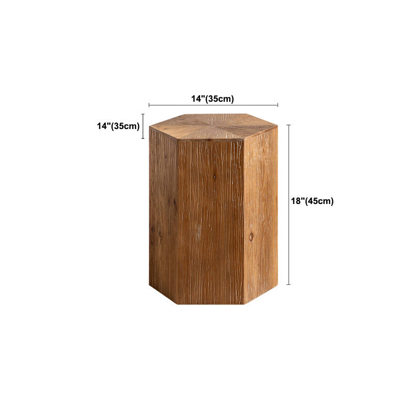 French Country Geometric Coffee or End Table Wood Coffee Table