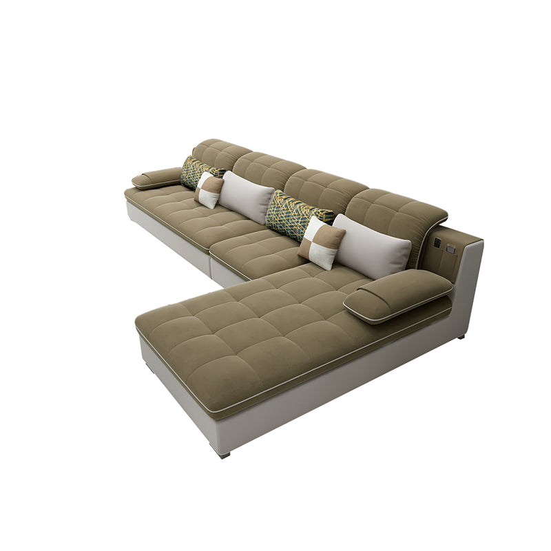 Pillow Top Arm L-Shape Right Hand Facing Sofa Furniture Sectionals