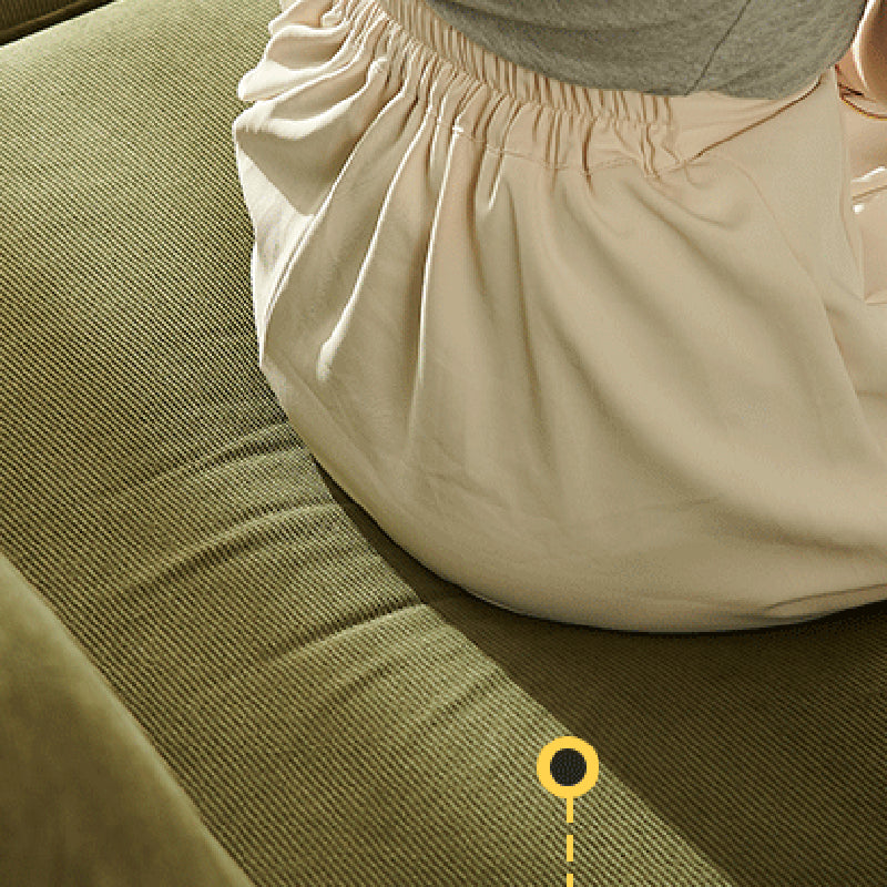 Stationary Slipcovered 3-seater Square Arm Pillows Modern Sofa