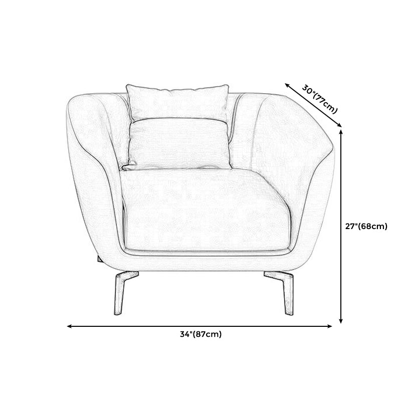 Faux Leather Tight Back Sofa Couch Standard Flared Arm Sofa Couch