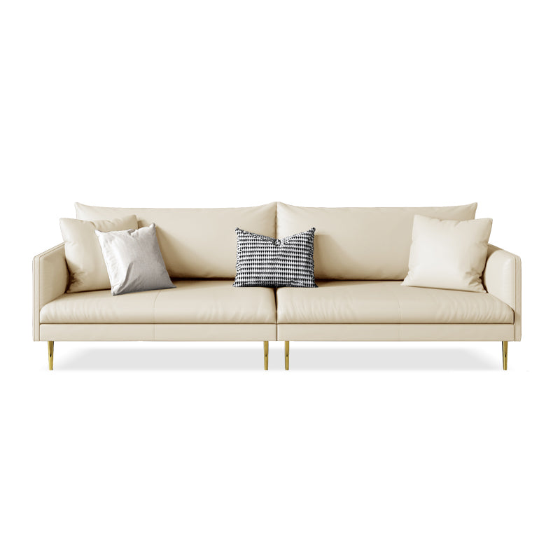 Stain Resistant Stationary 3-seater Square Arm Standard Cushions Sofa