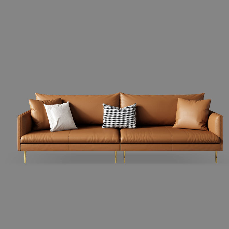Stain Resistant Stationary 3-seater Square Arm Standard Cushions Sofa