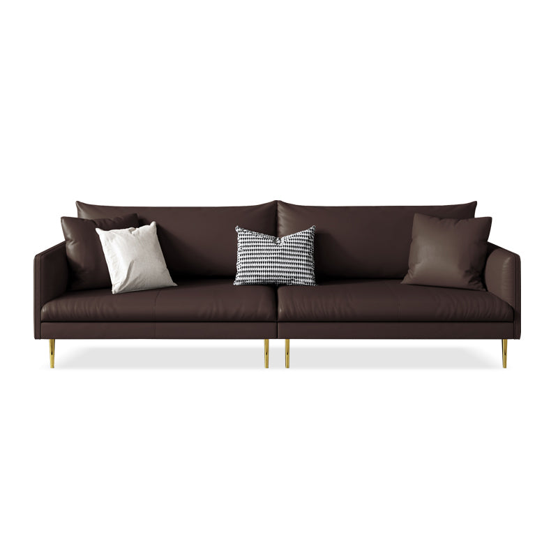 Stain Resistant Stationary 3-seater Square Arm Standard Cushions Sofa