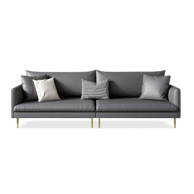 Stain Resistant Stationary 3-seater Square Arm Standard Cushions Sofa