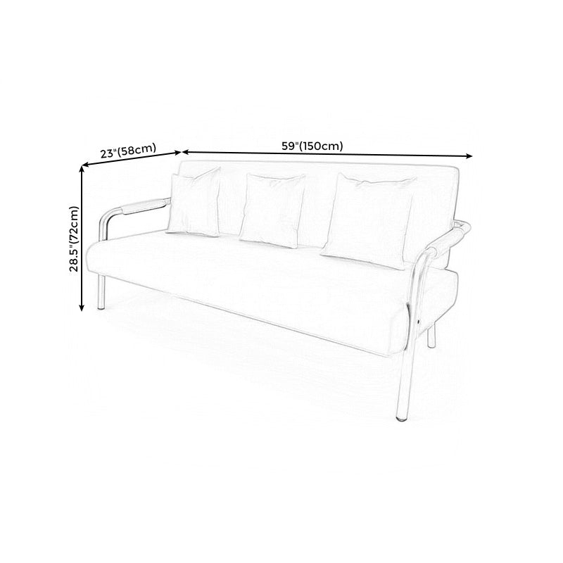 Contemporary Glam Sofa with 3 Pillows for Apartment 22.83" Wide