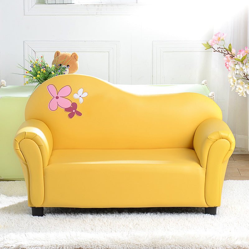 Faux Leather Tight Back Rolled Arm Stain Resistant Settee Bench
