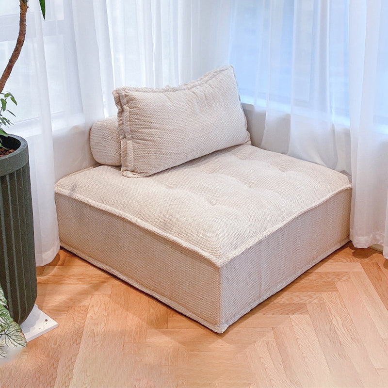 Linen Chair 31.4" L x 31.4" W x 27.5" H Armless Chair for Living Room