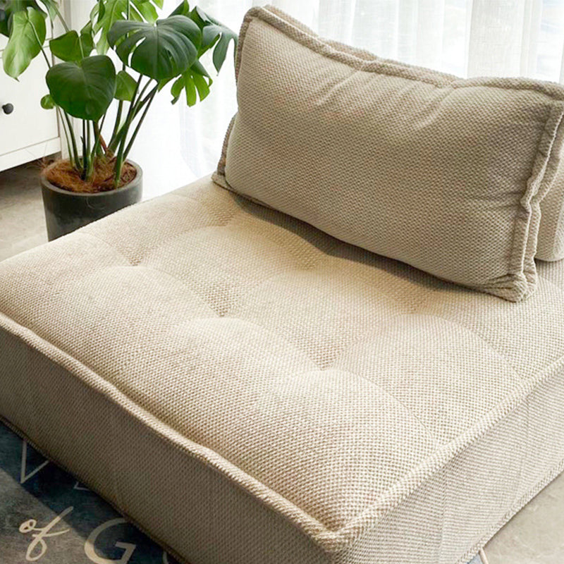 Linen Chair 31.4" L x 31.4" W x 27.5" H Armless Chair for Living Room