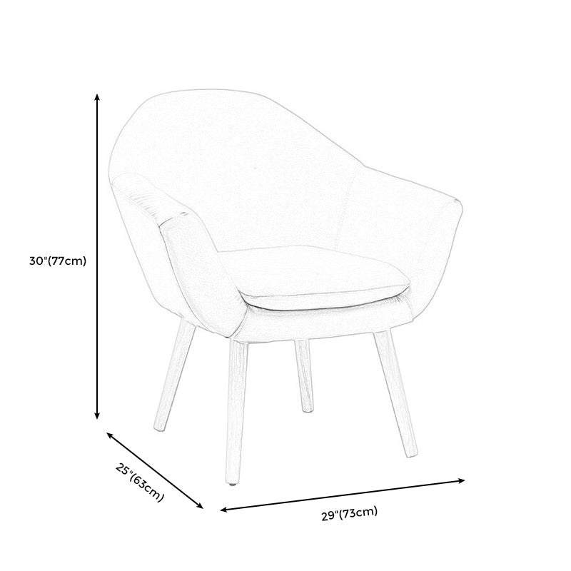 Linen Chair 28.7" L x 24.8" W x 30" H Arms Included Chair for Living Room