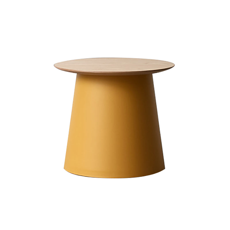 65/5000 Modern Style Wood/plastic Countertop Plastic Base Round Side Table
