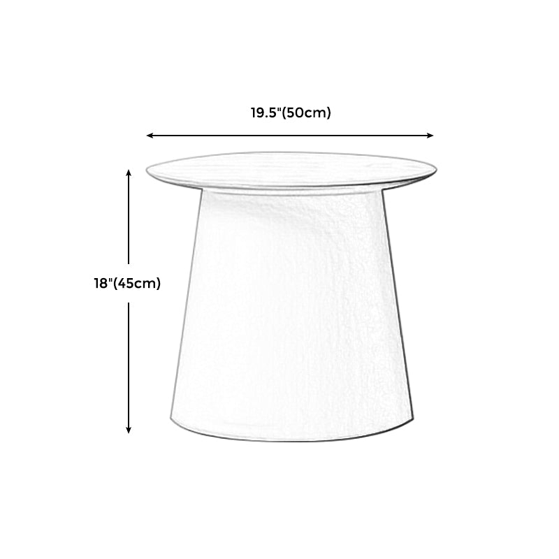 65/5000 Modern Style Wood/plastic Countertop Plastic Base Round Side Table