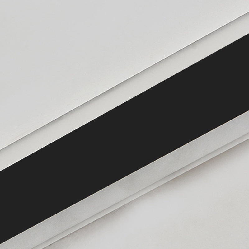 Linear Shape Metal Wall Light Modern Style 1 Light Wall Lighting Fixtures in Black