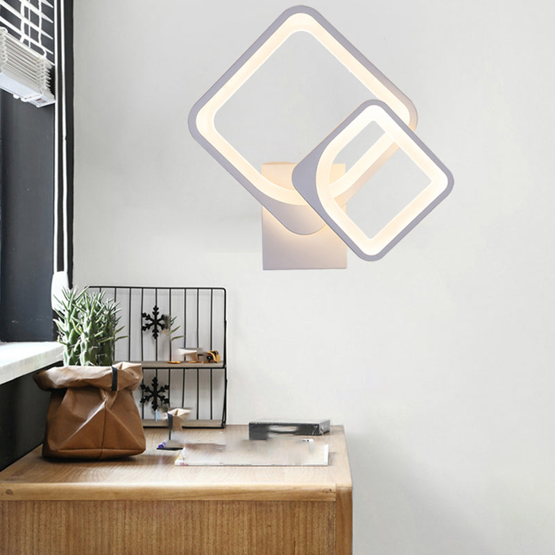 Contemporary Style Geometric Wall Lighting Ideas Metal 2 Lights Wall Lamps