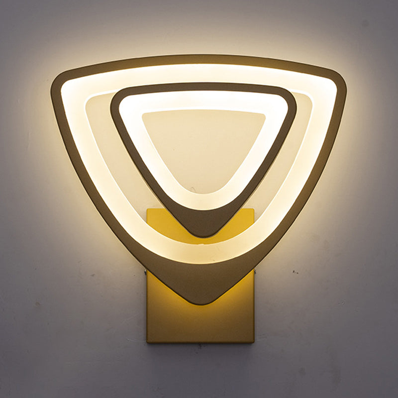 Contemporary Style Geometric Wall Lighting Ideas Metal 2 Lights Wall Lamps