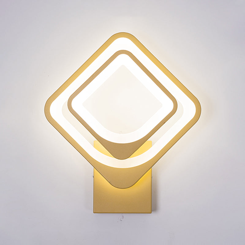 Contemporary Style Geometric Wall Lighting Ideas Metal 2 Lights Wall Lamps