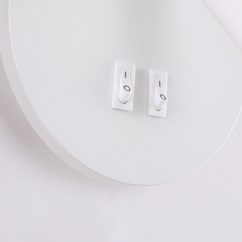 2-Light Wall Sconce Modern Style Metal Wall Lighting for Bedside