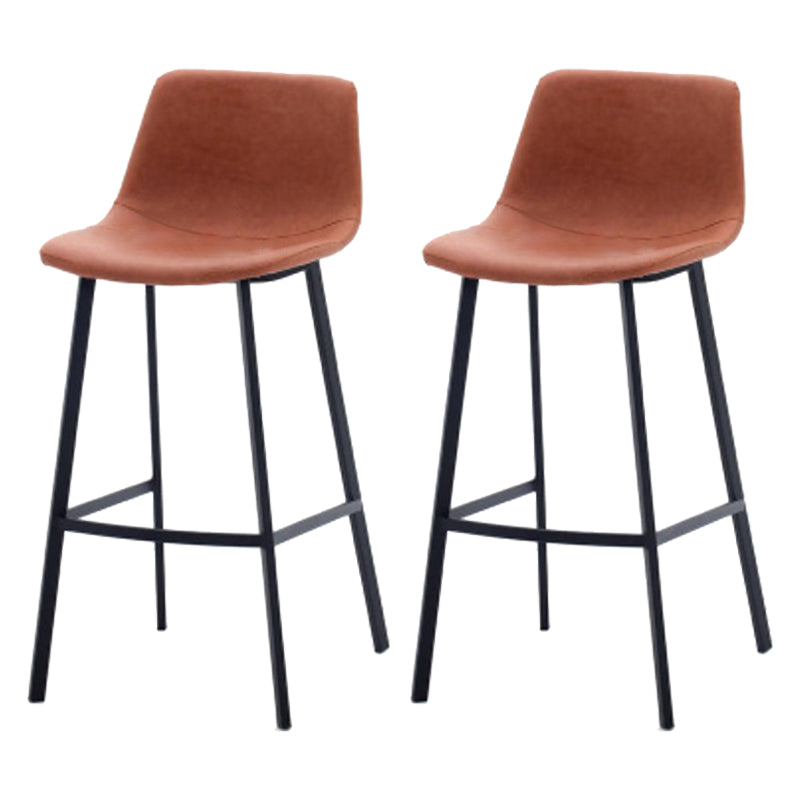 Industrial Style Barstool Indoor Black 4 Legs Bar Stool for Coffee Shop