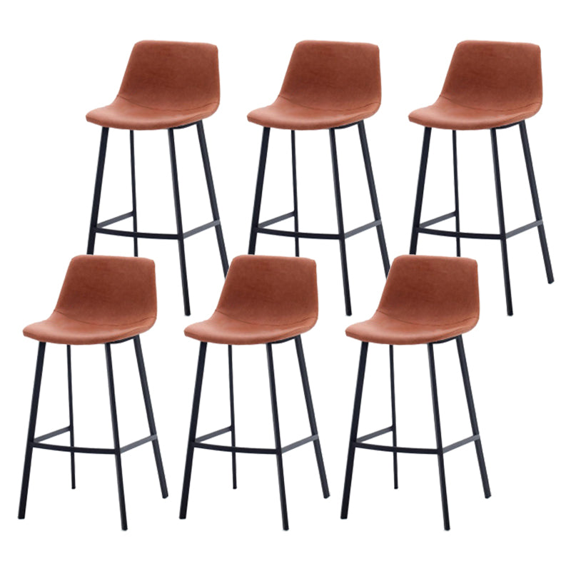 Industrial Style Barstool Indoor Black 4 Legs Bar Stool for Coffee Shop