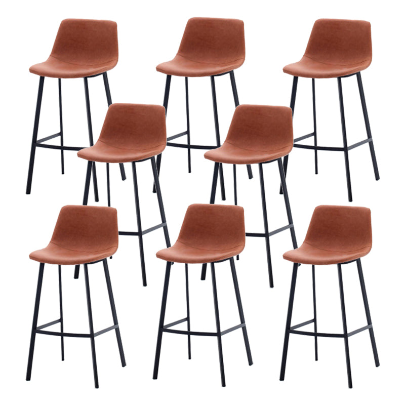 Industrial Style Barstool Indoor Black 4 Legs Bar Stool for Coffee Shop