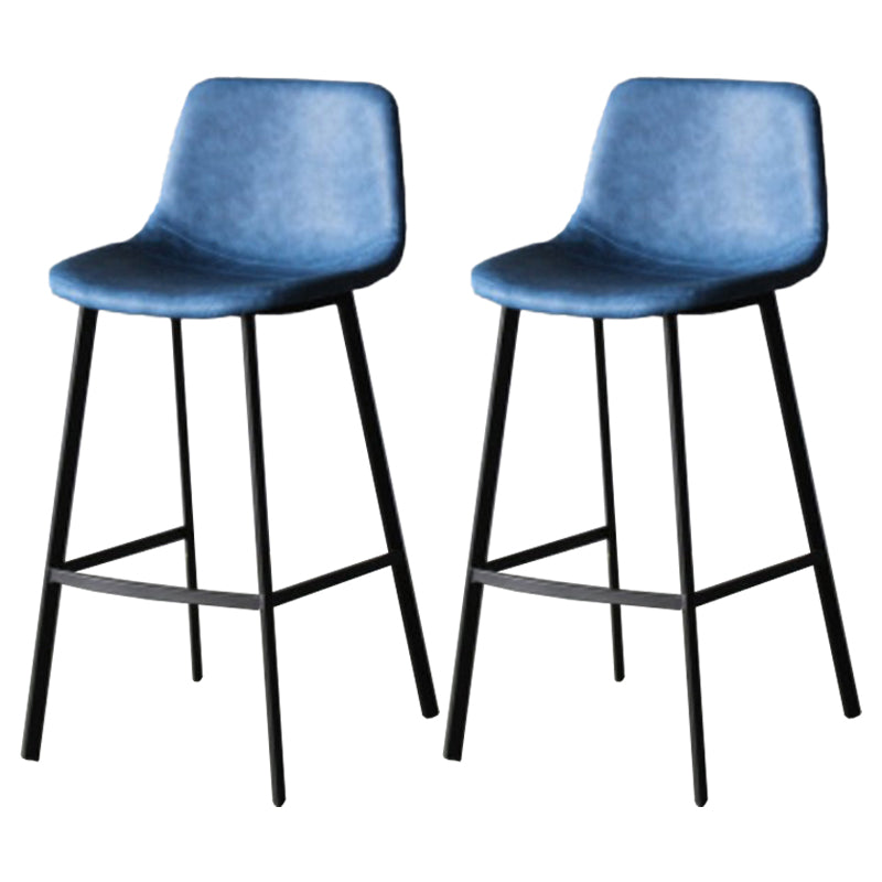 Industrial Style Barstool Indoor Black 4 Legs Bar Stool for Coffee Shop