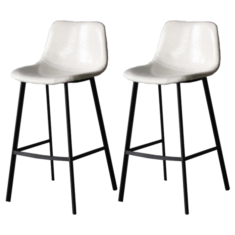 Industrial Style Barstool Indoor Black 4 Legs Bar Stool for Coffee Shop