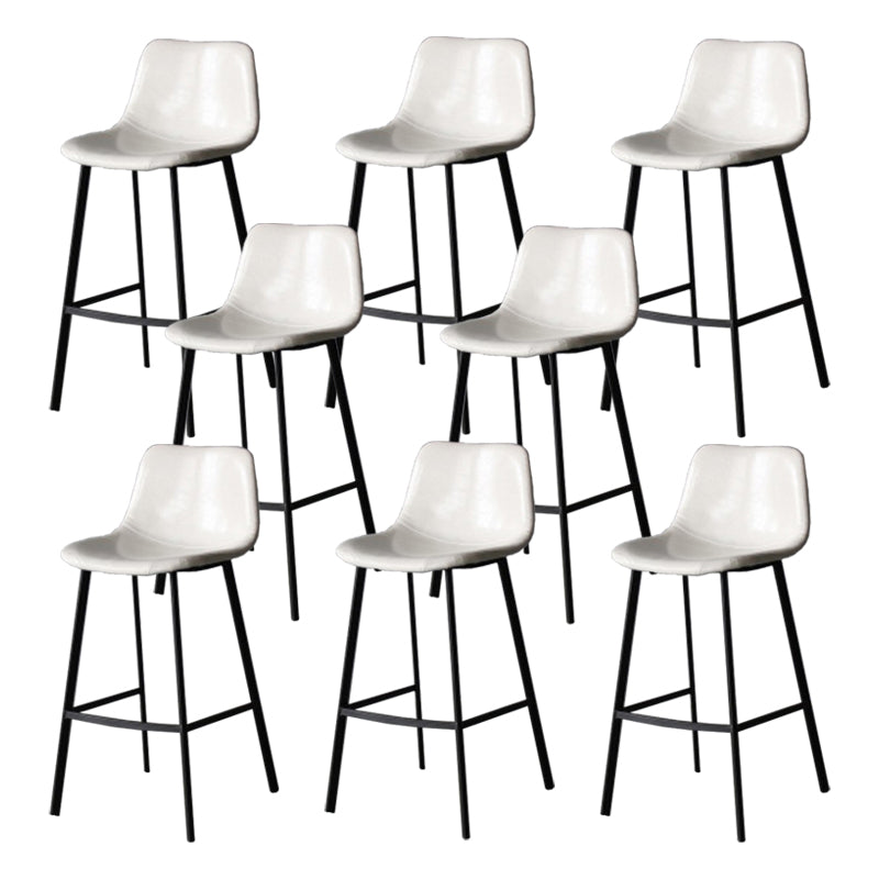 Industrial Style Barstool Indoor Black 4 Legs Bar Stool for Coffee Shop