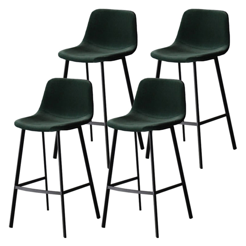 Industrial Style Barstool Indoor Black 4 Legs Bar Stool for Coffee Shop
