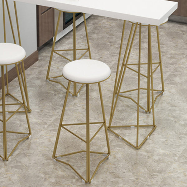 Traditional Luxury Bar Table Set 1/3/5 Pieces Counter Set with Metal Base