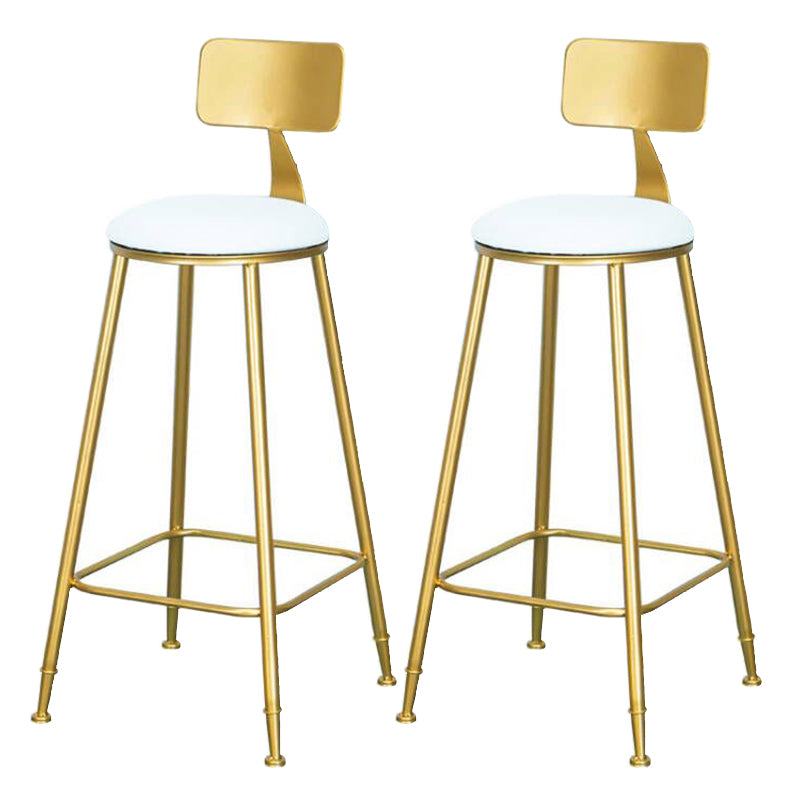 Living Room Glam Counter Height Set 1/2/3 Pieces Marble White Top Bistro Set