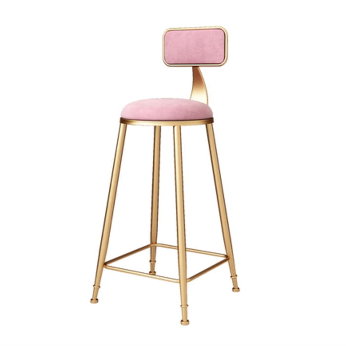 1/3 Pieces Glam Iron Bar Table Set Rectangle White Stone Top Bistro Set with Footrest