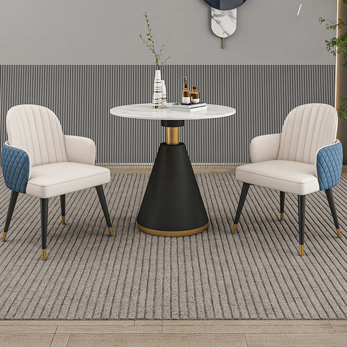 Nordic 1/3/4/5 Pieces Dining Set Round Stone Dining Table for Dining Room