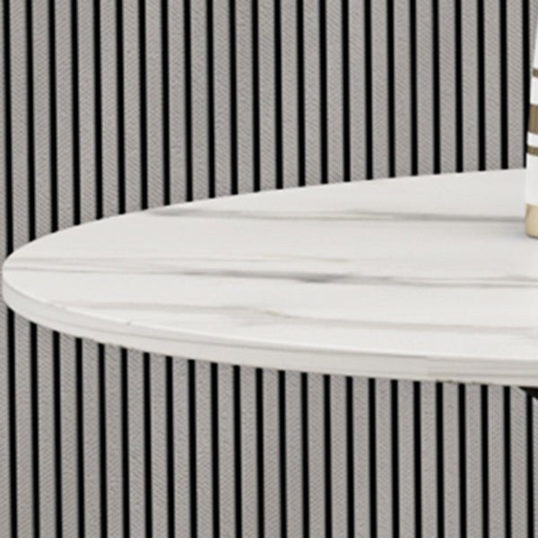 Nordic 1/3/4/5 Pieces Dining Set Round Stone Dining Table for Dining Room