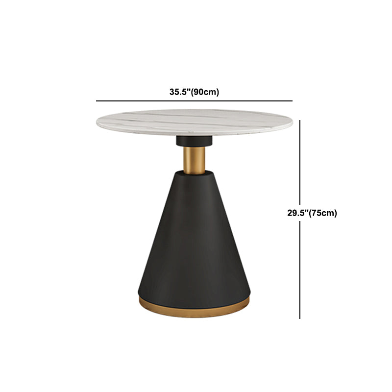 Nordic 1/3/4/5 Pieces Dining Set Round Stone Dining Table for Dining Room