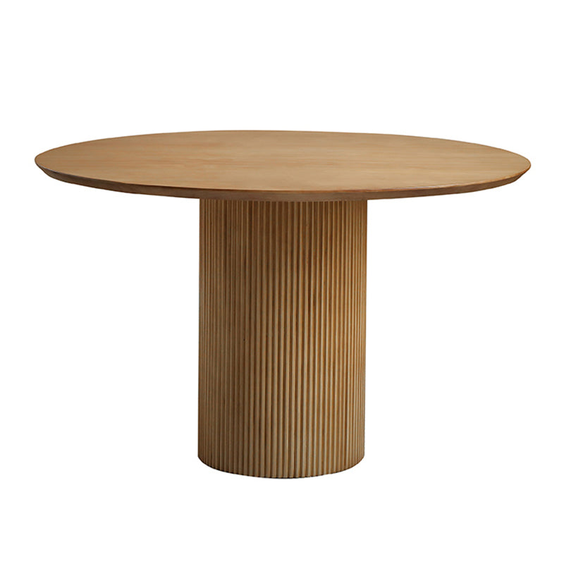 Round Dining Table Contemporary Style Solid Wood Dinette Table for Home Kitchen