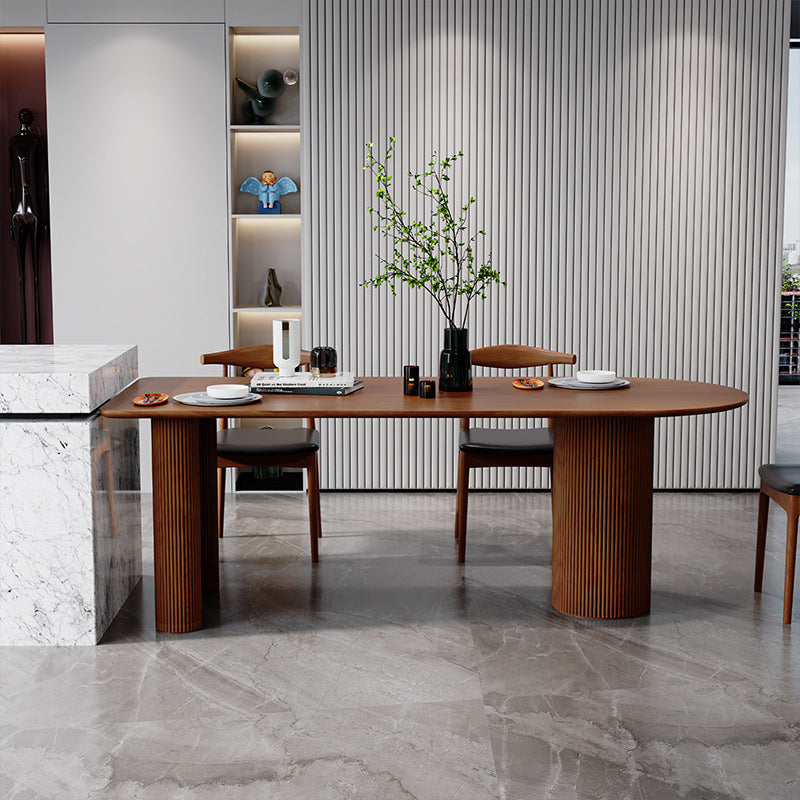 Solid Wood Dining Table Contemporary Style Dinette Table for Home Kitchen