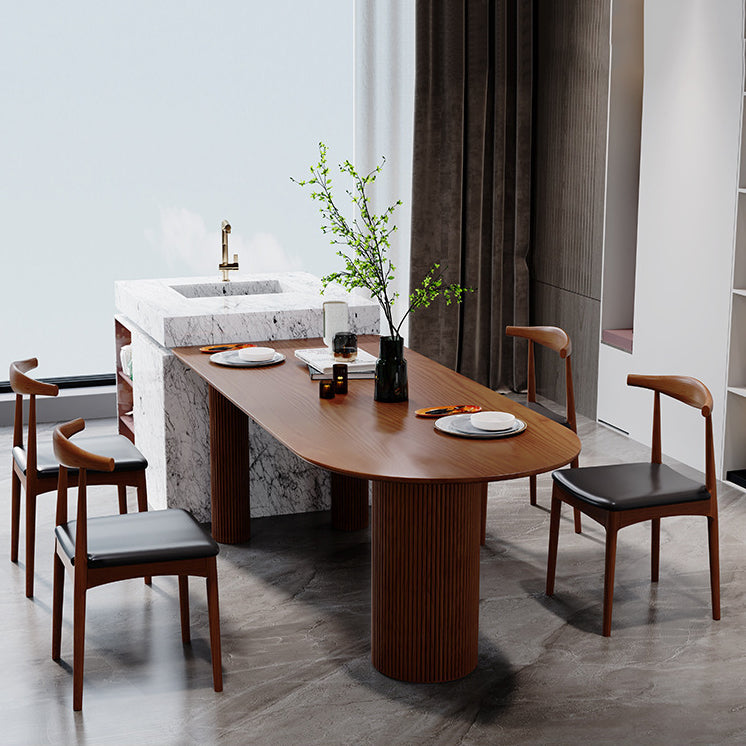 Solid Wood Dining Table Contemporary Style Dinette Table for Home Kitchen