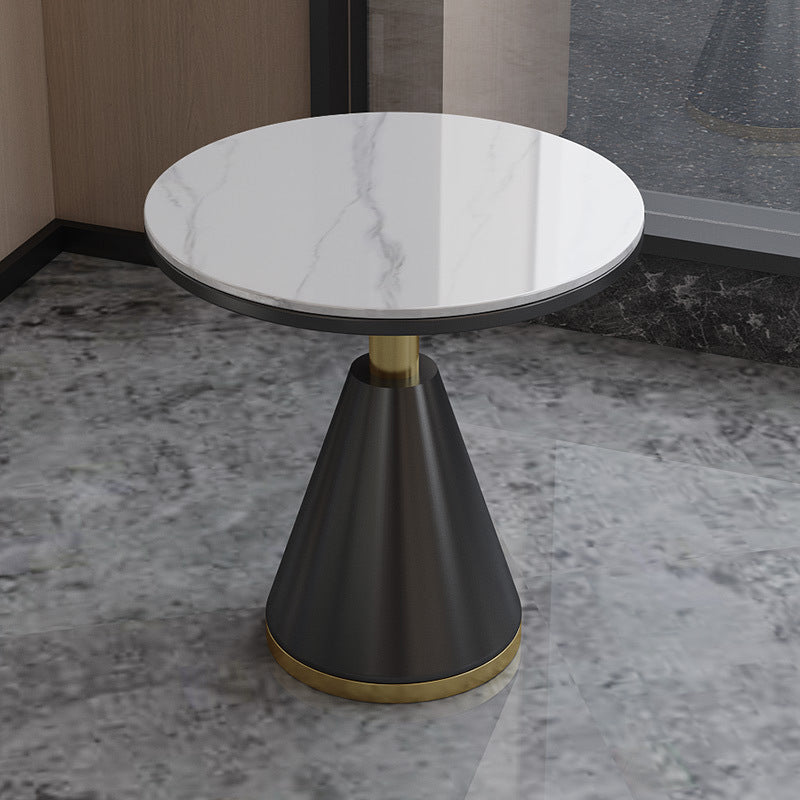 Metal Traditional Luxury Round Indoor Table Stone Top Table for Kitchen