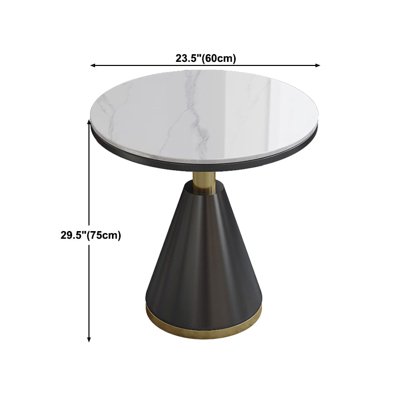 Metal Traditional Luxury Round Indoor Table Stone Top Table for Kitchen