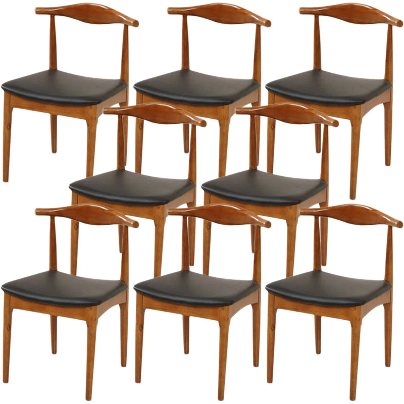 Industrial Upholstered Dining Side Chair Wood Dining Chair for Dining Room